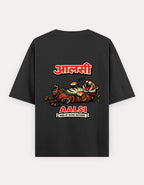 Aalsi_oversized T-Shirt_black_ back_print_mockup