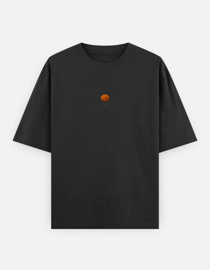 Filhaal_oversized_T-Shirt_black_front_print_mockup