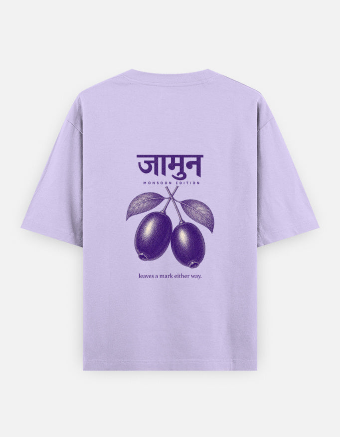 Jamun_oversized_T-Shirt_lavendar_back_print_mockup