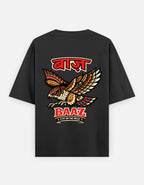 baaz_oversized T-Shirt_black_ back_print_mockup