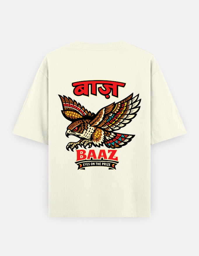 baaz_oversized T-Shirt_offwhite_ back_print_mockup