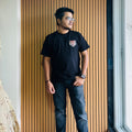 sher_oversized T-Shirt_black_ front_print_model
