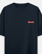 shikaari_oversized T-Shirt_navyblue_ front_print_mockup